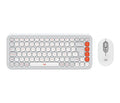 Logitech Pop Icon Combo - Keyboard and mouse set - Spanish (Latin American) - Off white