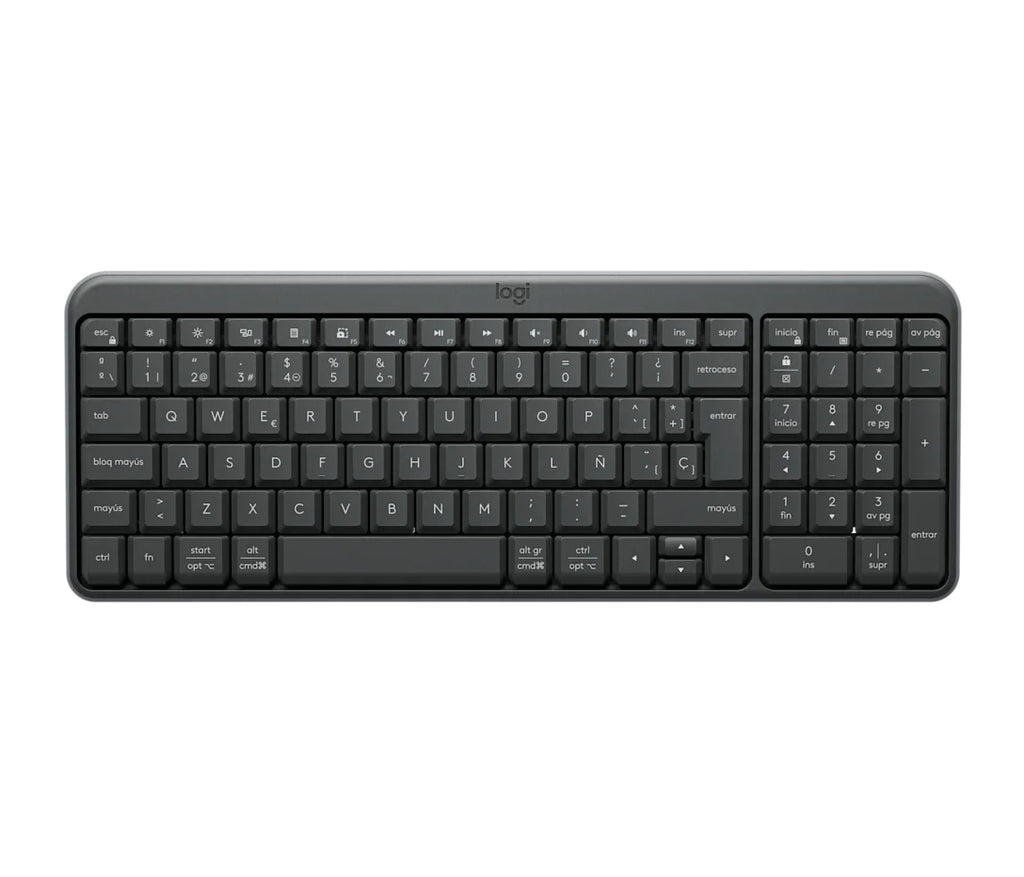 Logitech -K250 Compact Bluetooth Wireless Keyboard - Spanish - Graphite