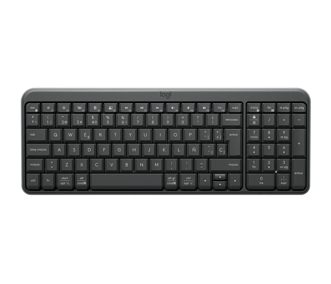Logitech -K250 Compact Bluetooth Wireless Keyboard - Spanish - Graphite