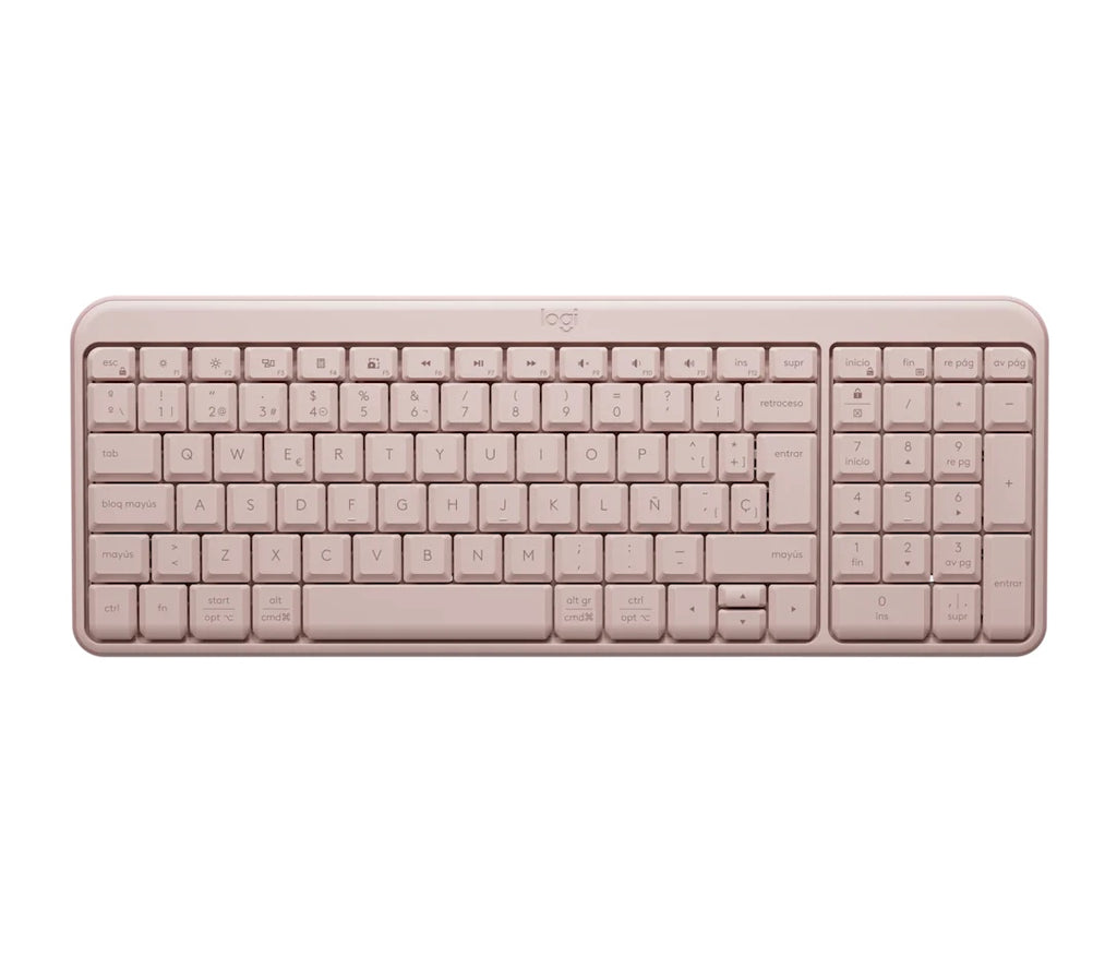 Logitech-K250 Compact Bluetooth Wireless Keyboard - Spanish - Rose