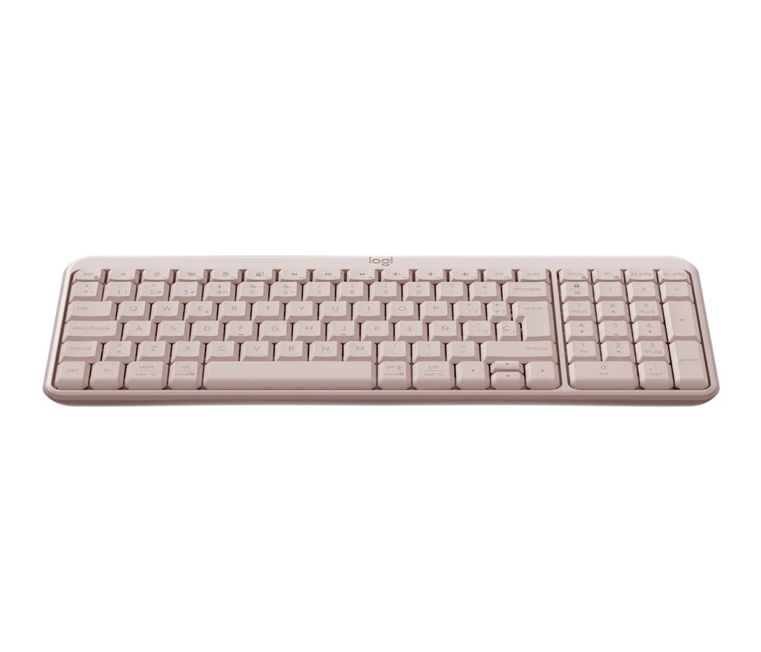 Logitech-K250 Compact Bluetooth Wireless Keyboard - Spanish - Rose