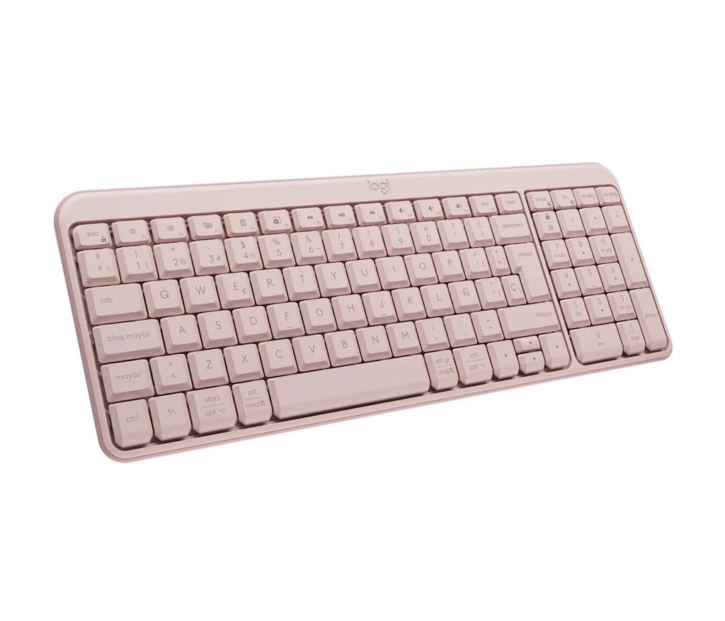 Logitech-K250 Compact Bluetooth Wireless Keyboard - Spanish - Rose