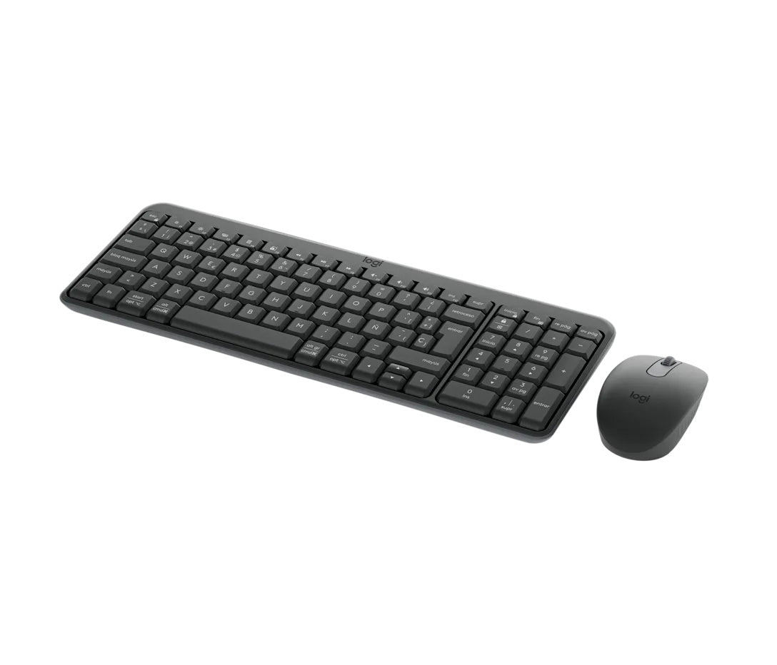 Logitech - MK250 Compact Bluetooth Wireless Combo - Spanish - Graphite