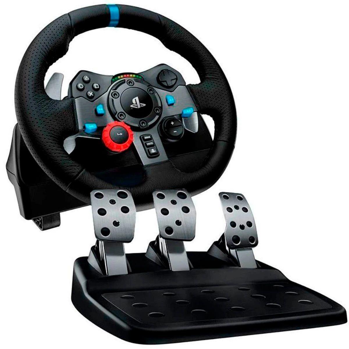 Logitech G29 Driving Force - Juego de volante y pedales - cableado - para PC, Sony PlayStation 3, Sony PlayStation 4