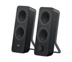 Logitech Z207 Bluetooth Computer Speakers - Altavoces - para PC - canal 2.0 - inalámbrico - Bluetooth - 5 vatios (Total) - negro