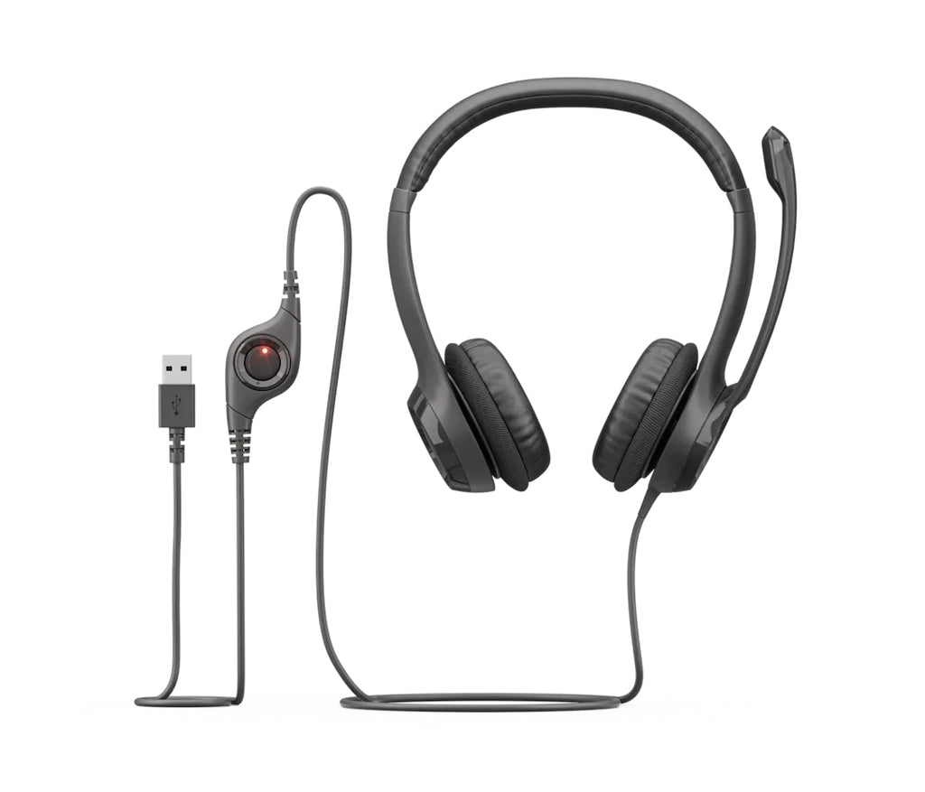 Logitech USB Headset H390 - Auricular - en oreja - cableado - USB