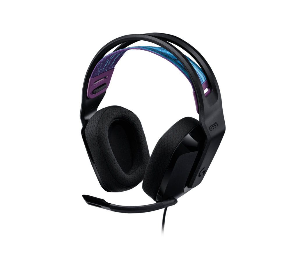 Logitech G G335 Wired Gaming Headset - Auricular - tamaño completo - cableado - conector de 3,5 mm - negro - certificado Discord