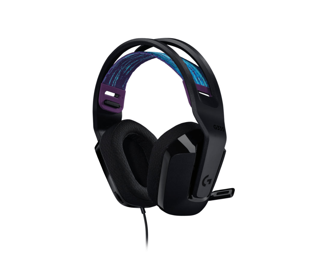 Logitech G G335 Wired Gaming Headset - Auricular - tamaño completo - cableado - conector de 3,5 mm - negro - certificado Discord