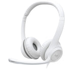 Logitech H390 Wired Headset for PC/Laptop, Off-white - Auricular - en oreja - cableado - USB-A - blanco hueso