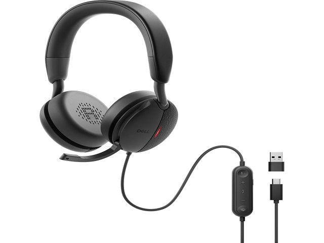 Dell - WH5024-DWW - Headset - Wired - USB-C - Black