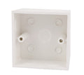 Caja para interruptores y tuberias T-VISION, 20mm, 77x77x48mm Blanco
