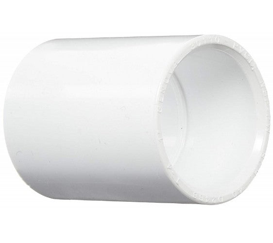 Union coupler para tuberias PVC T-VISION, 20mm Blanco