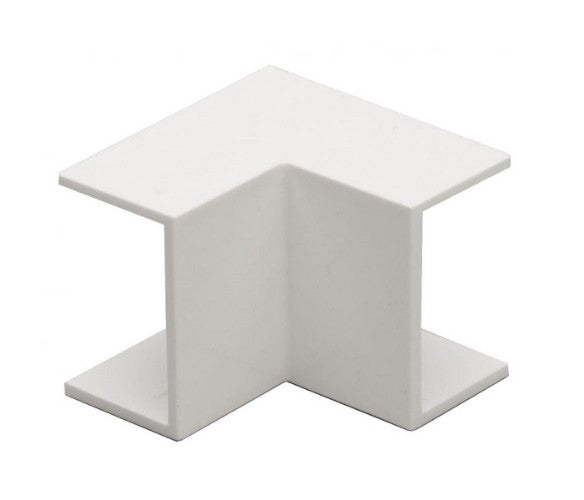 Union de Angulo Interno de PVC T-VISION, 20 x10mm Blanco