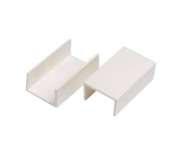 Union coupler para molduras PVC T-VISION, 30 x15mm Blanco