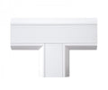 Union Plano en forma T de PVC T-VISION, 20 x10mm Blanco