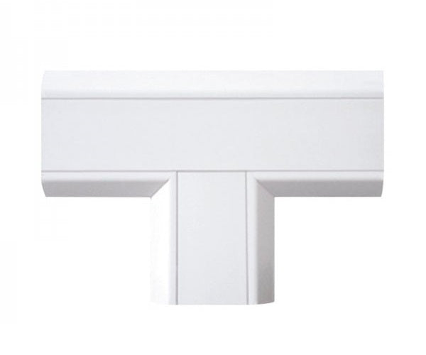 Union Plano en forma T de PVC T-VISION, 30 x15mm Blanco