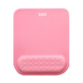 Mouse Pad BUBM 5650, alfrombilla de gel, con apoyo para la muñeca, 20.6cm x 24.5cm, color rosado.
