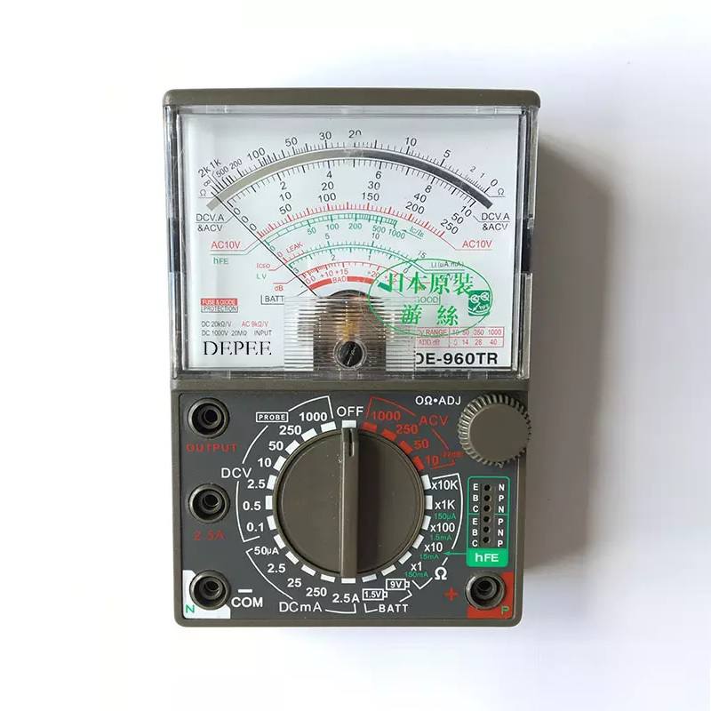Mutímetro analógico DE-960TR, CA, CC, 20.000 Voltios, ohmios
