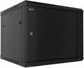 Nexxt Solutions Infrastructure - Wall mount enclosure - SPCC steel / Tempered glass - Black / RAL 9005