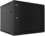 Nexxt Solutions Infrastructure - Wall mount enclosure - SPCC steel / Tempered glass - Black / RAL 9005