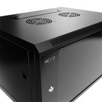 Nexxt Solutions Infrastructure - Wall mount enclosure - SPCC steel / Tempered glass - Black / RAL 9005 - 12U 600X600