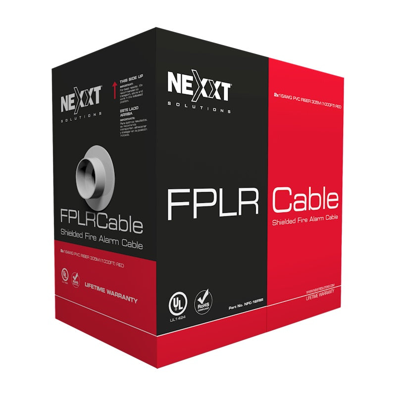 Nexxt Solutions Infrastructure Nexxt Solutions - FPLR FTP - Alarm cable - 305 m - 1P 16AWG PVC CMR RD