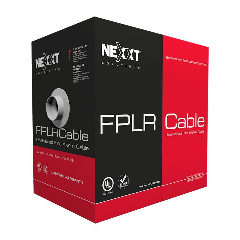 Nexxt Solutions Infrastructure Nexxt Solutions - FPLR UTP - Alarm cable - 305 m - 1P 16AWG PVC CMR RD