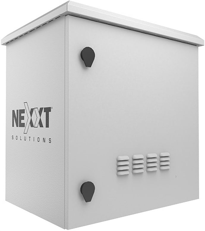 Nexxt Solutions Infrastructure - Outdoor Pole Mount Cabinet - SPCC steel - Light gray powder coat - Incluye acc mont barra tierra