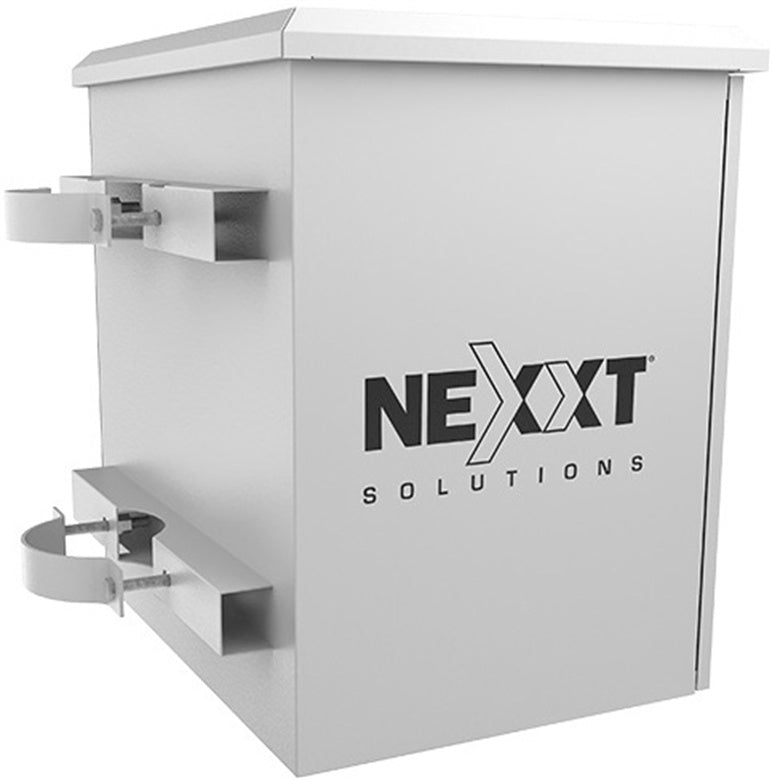 Nexxt Solutions Infrastructure - Outdoor Pole Mount Cabinet - SPCC steel - Light gray powder coat - Incluye acc mont barra tierra