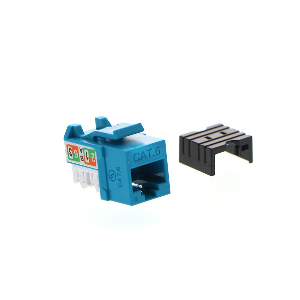 Nexxt Solutions Infrastructure - Keystone Jack - Category 6 - Cat6 Unshd KJ Blue