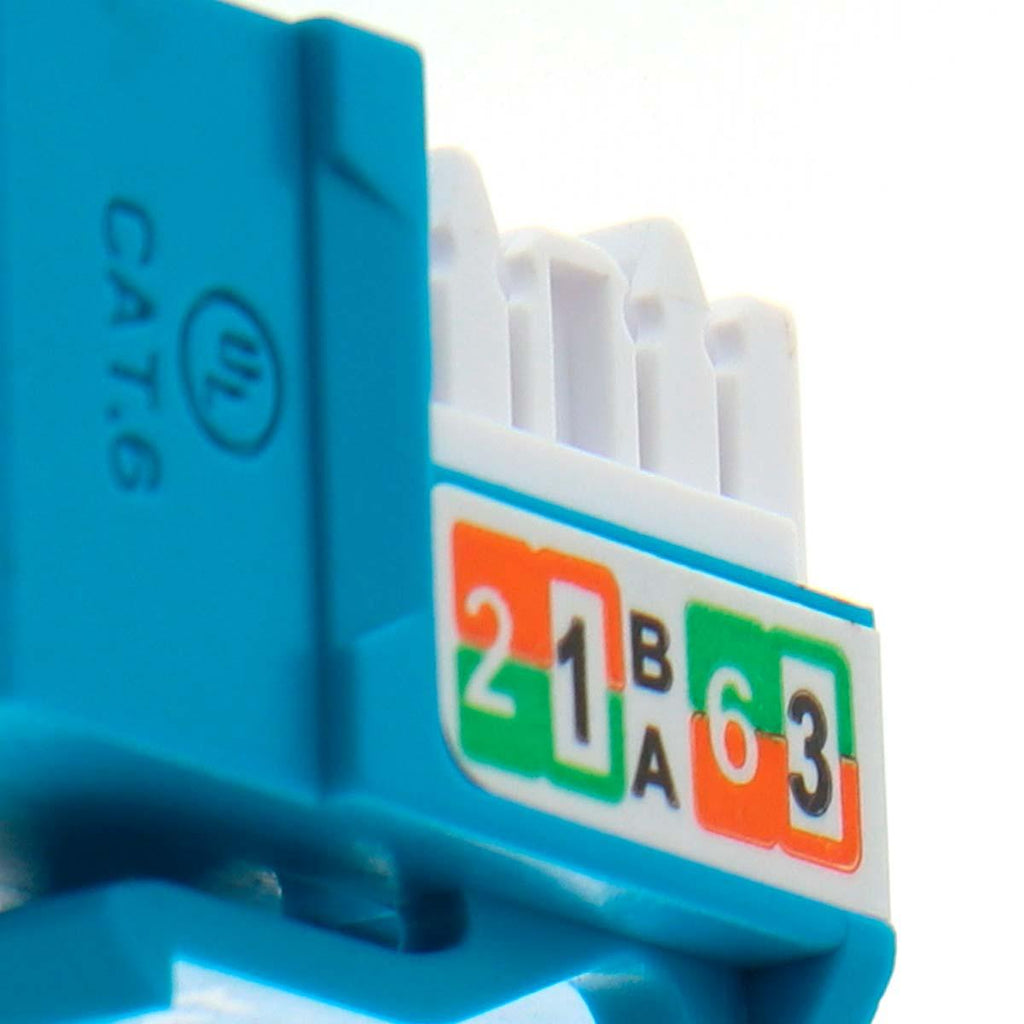 Nexxt Solutions Infrastructure - Keystone Jack - Category 6 - Cat6 Unshd KJ Blue