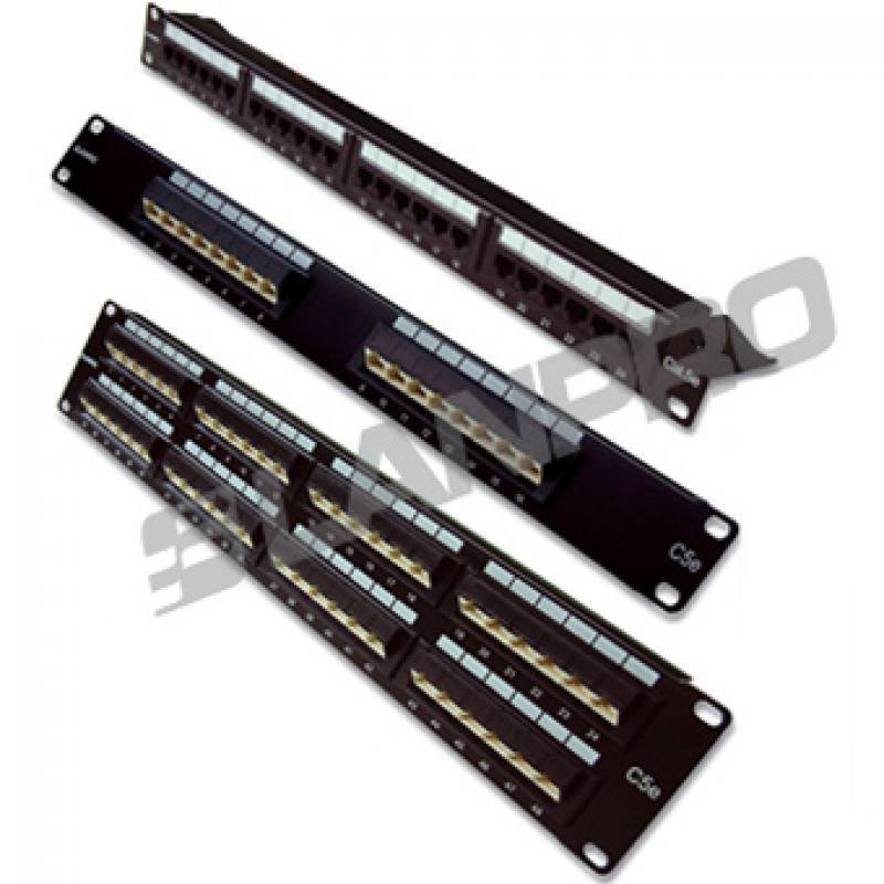 PATCH PANEL CAT5e LANPRO, 16 PUERTOS, SERIE 8000, 90/180 GRADOS, USO DUAL