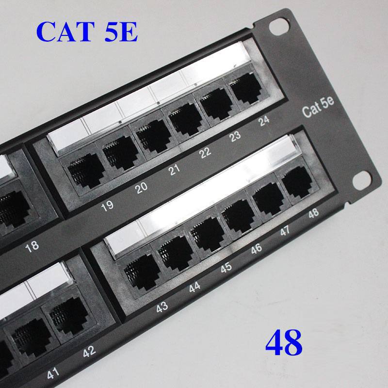 Patch Panel T-VISION Cat5 de 48 puertos