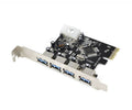 TARJETA USB 3.0 DE 4 PUERTO PCI-e