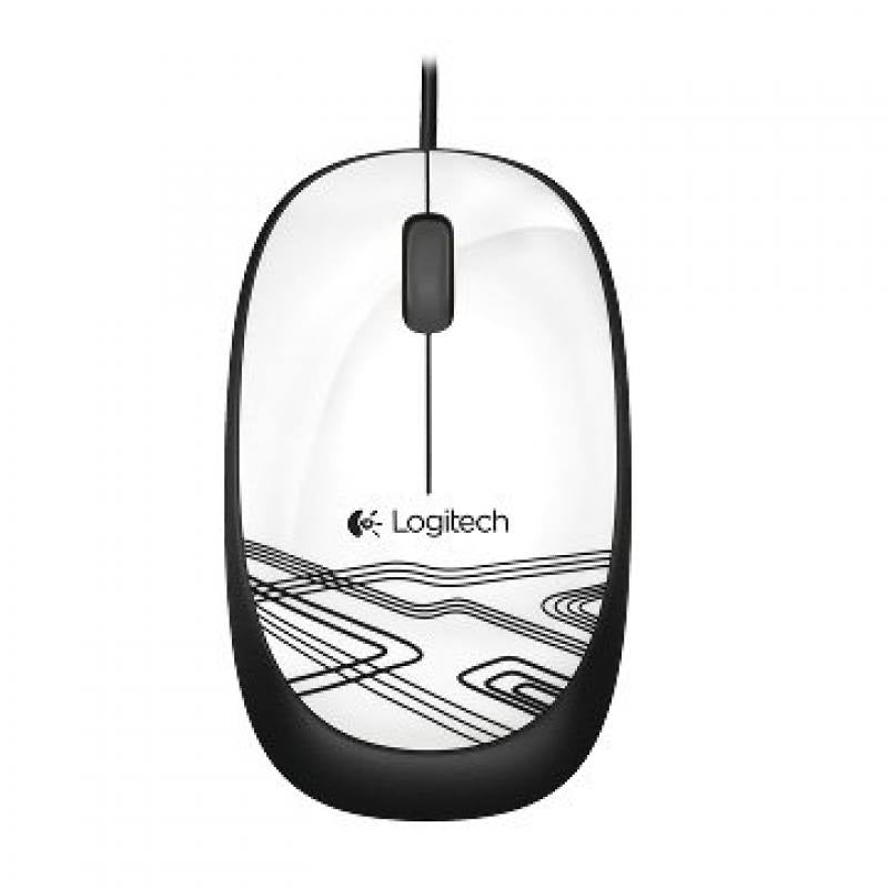 Ratón Óptico Logitech M105, USB, 1000 Dpi, 3 Botones, Blanco