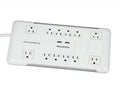 Regleta con protector de Voltaje SOLIDMATE  500206, 12 puerto protegidos y 2 puerto USB 2.1A