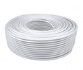 Cable Coaxial RG59 Blanco T-VISION, (RG59+2DC) 100 METROS, 2(24 x 0.2mm)