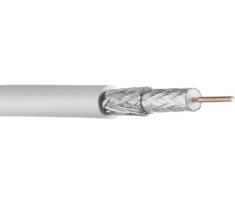 CABLE COAXIAL RG6 BLANCO,100 METROS ROLLO