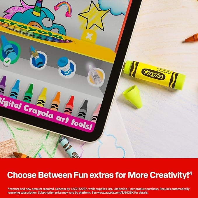 SanDisk - USB flash drive - Crayola USB-C Flash Drive El