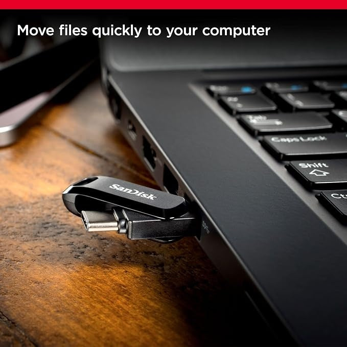 SanDisk - USB flash drive - 64 GB - USB 3.1 / USB-C