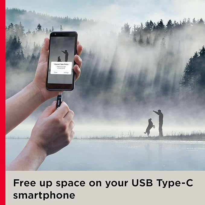 SanDisk - USB flash drive - 64 GB - USB 3.1 / USB-C