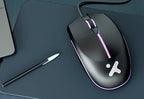 Xtech - XTM-218 - Mouse - USB - Wired - Black - 4 buttons with Light 2400 dpi