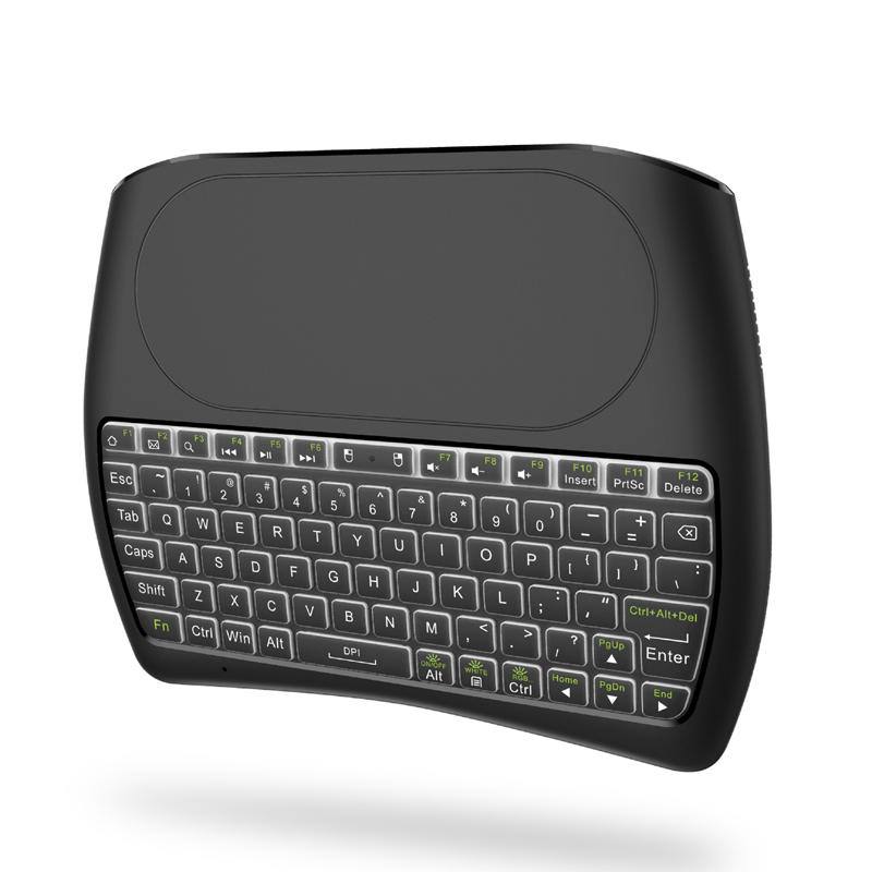 Control remoto Air Mouse D8 Inalambrico con panel táctil y 7 colores de retroiluminación
