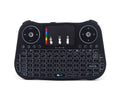 Control remoto y Mini teclado Calvas MINI MT08, inalambrico, Touchpad 2.4GHz , 7 Colores de retroiluminado