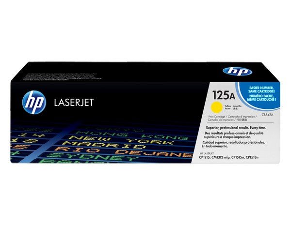 Toner HP CB542A para LaserJet CP1215 / CP1515N / CP1218Ni - Amarillo