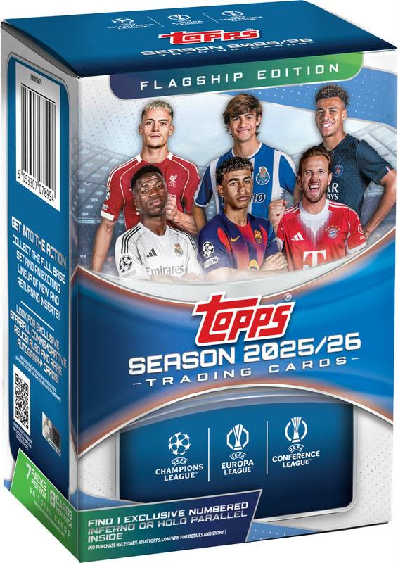 TOPPS CHROME CAJA VALOR UEFA CLUB COMPETITIONS 2025X2026