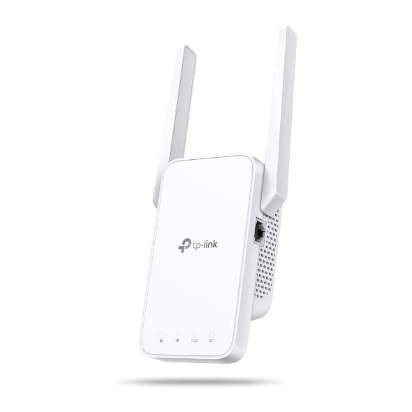 TP-Link RE315 V1 - Extensor de alcance Wi-Fi AC1200 - velocidad 300Mbps a 2.4GHz + 867Mbps a 5GHz-2 × antenas externas - 1 × puerto de 10/100 Mbps - enchufado a la pared