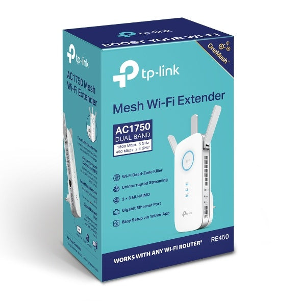 TP-Link RE450 - Extensor de rango Wi-Fi - Wi-Fi 5 - 2.4 GHz, 5 GHz