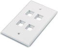 TAPA PARA MOLDURA 	LANPRO RJ45 ,4 SALIDAS