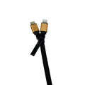 Cable USB 2.0 a Micro USB y Lightning de 1M, Gold zipper Negro